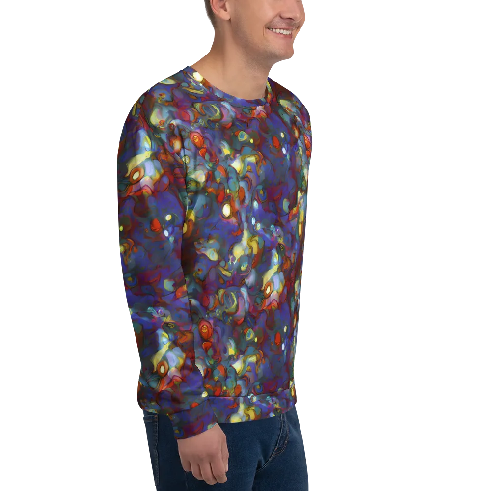 Indigo Ecstasy on Sweatshirt — Right Front