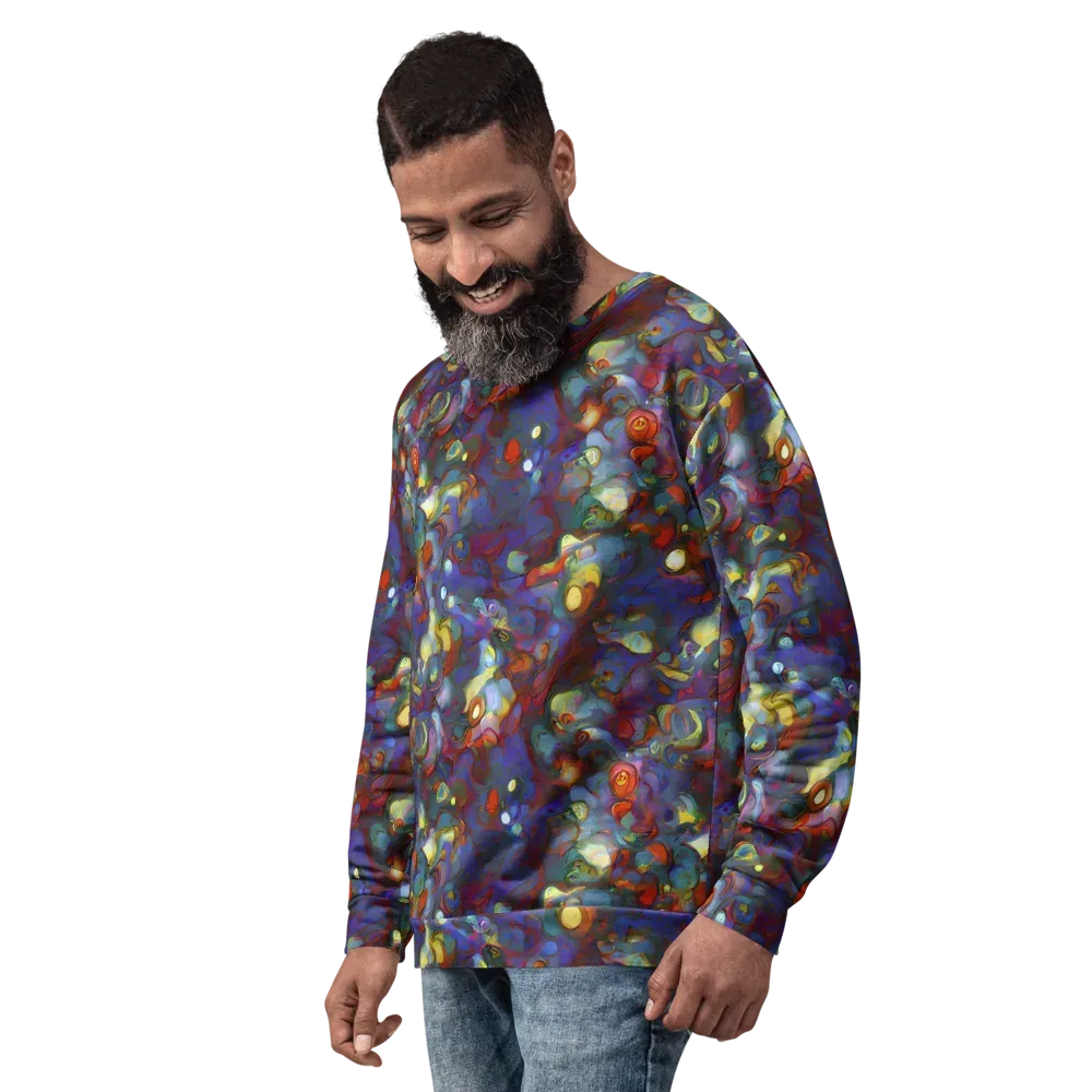 Indigo Ecstasy on Sweatshirt — Left Front