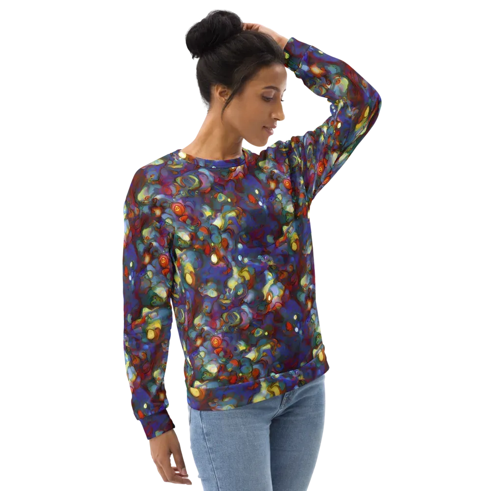 Indigo Ecstasy on Sweatshirt — Right Front