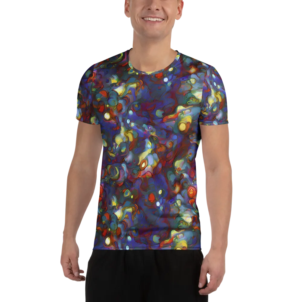 Indigo Ecstasy on Men's Athletic T-Shirt — Front