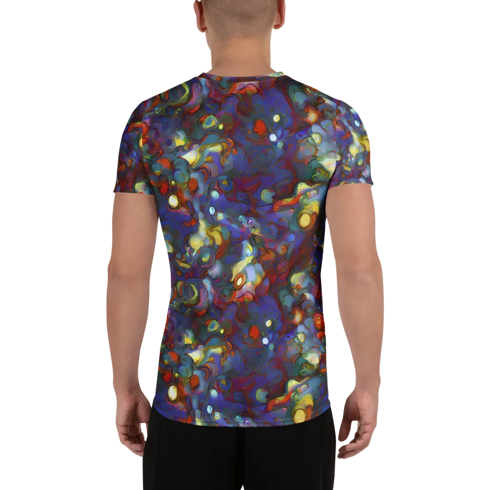 Indigo Ecstasy on Men's Athletic T-Shirt — Back