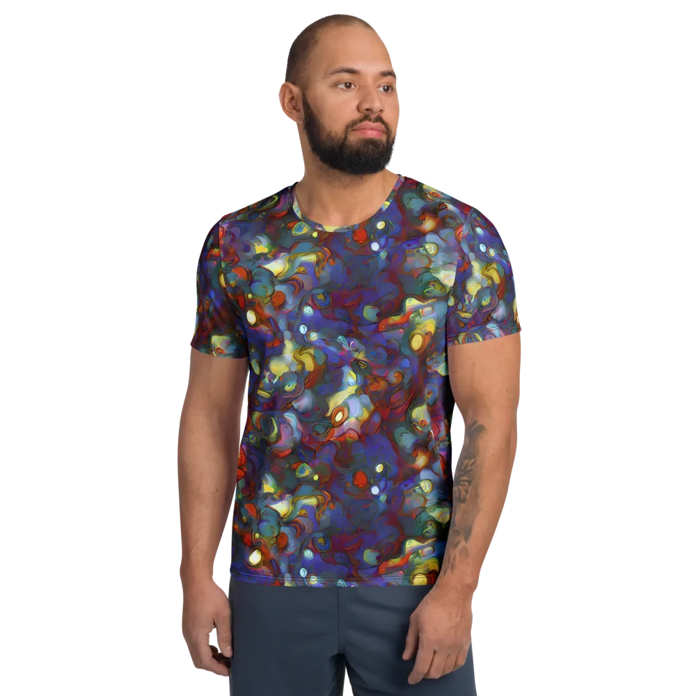 Indigo Ecstasy on Men's Athletic T-Shirt — Front