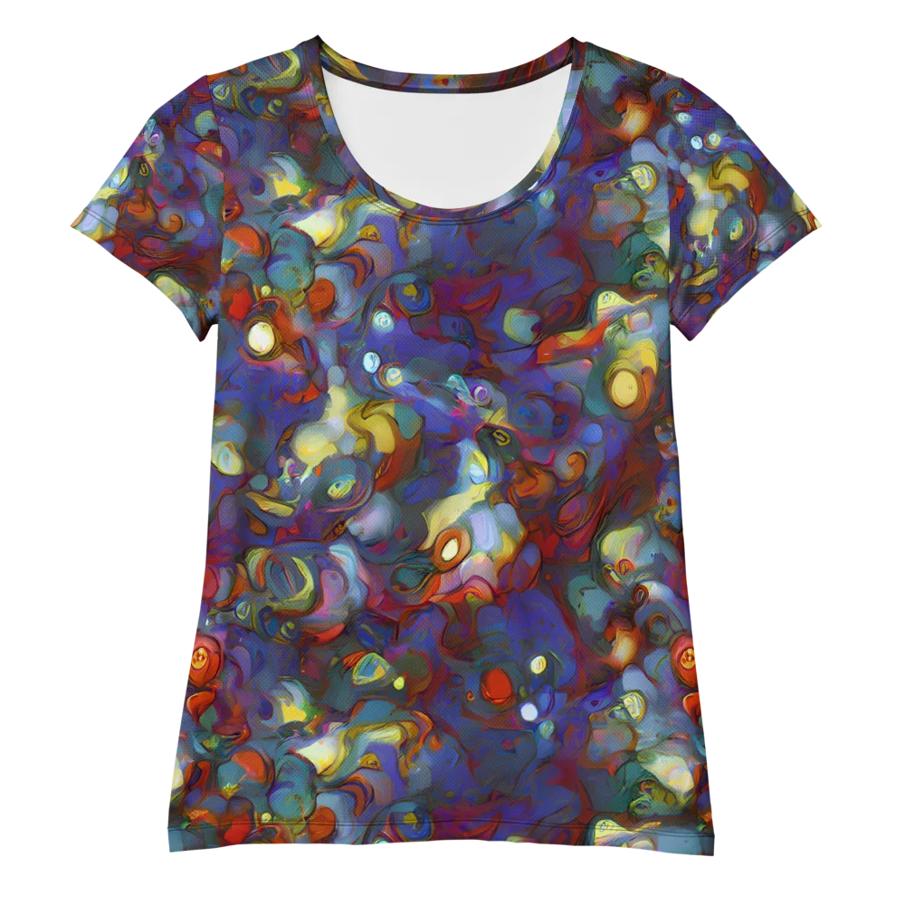 Indigo Ecstasy on Women's Athletic T-Shirt — Front