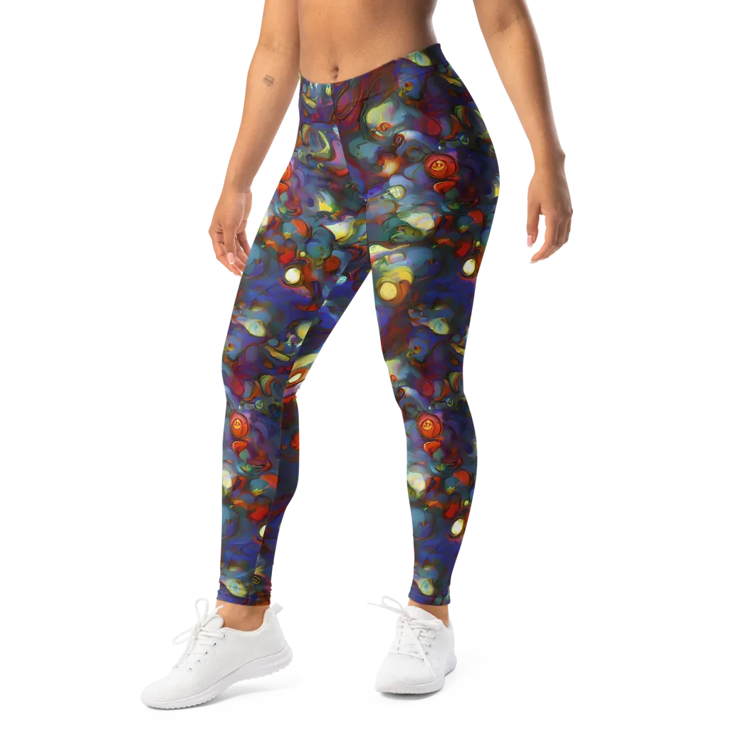 Indigo Ecstasy on Leggings — Left Front