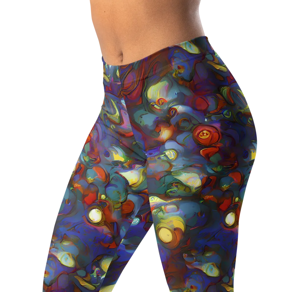 Indigo Ecstasy on Leggings — Left Front