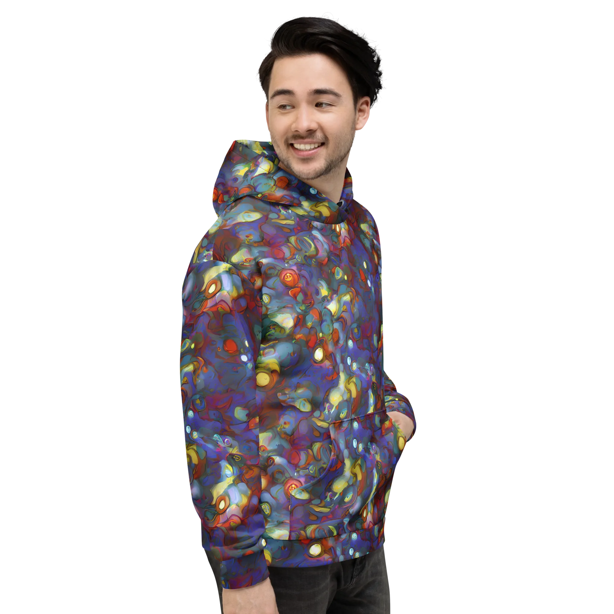 Indigo Ecstasy on Hoodie — Right