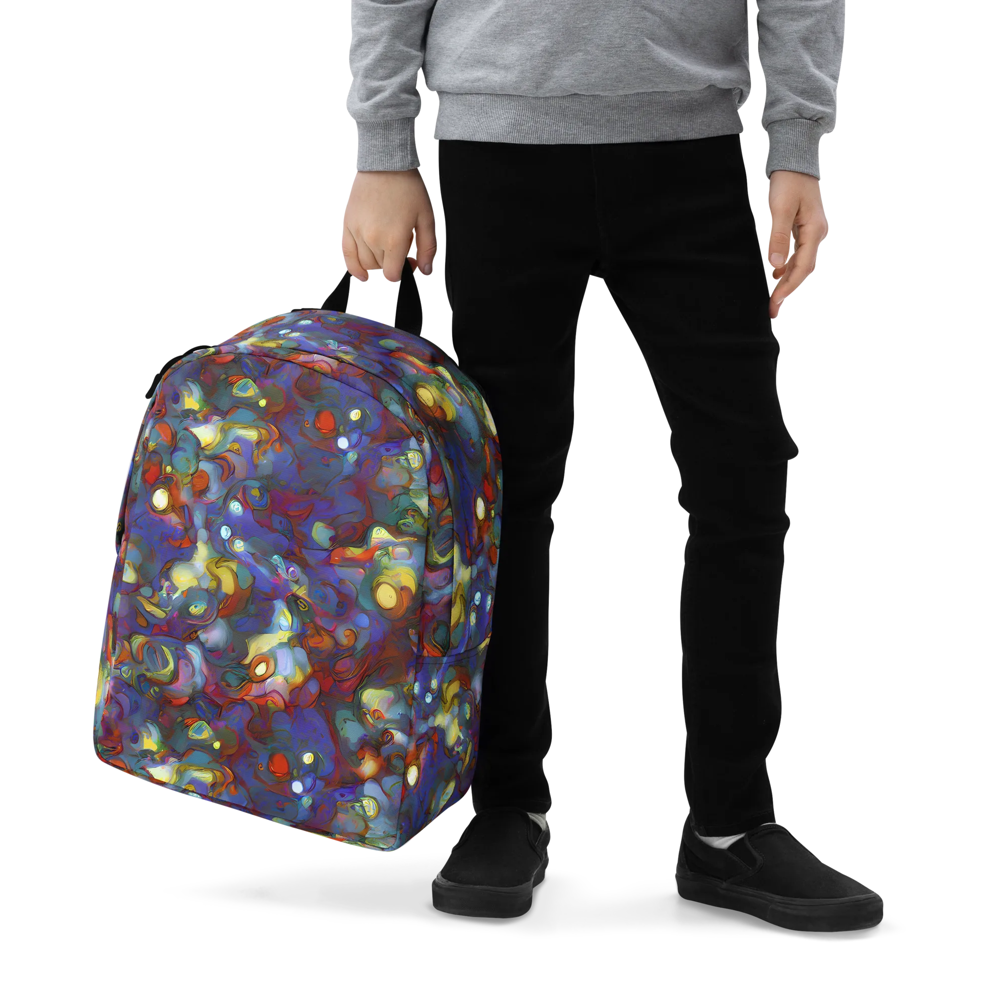 Indigo Ecstasy on Minimalist Backpack — Zoomed-in