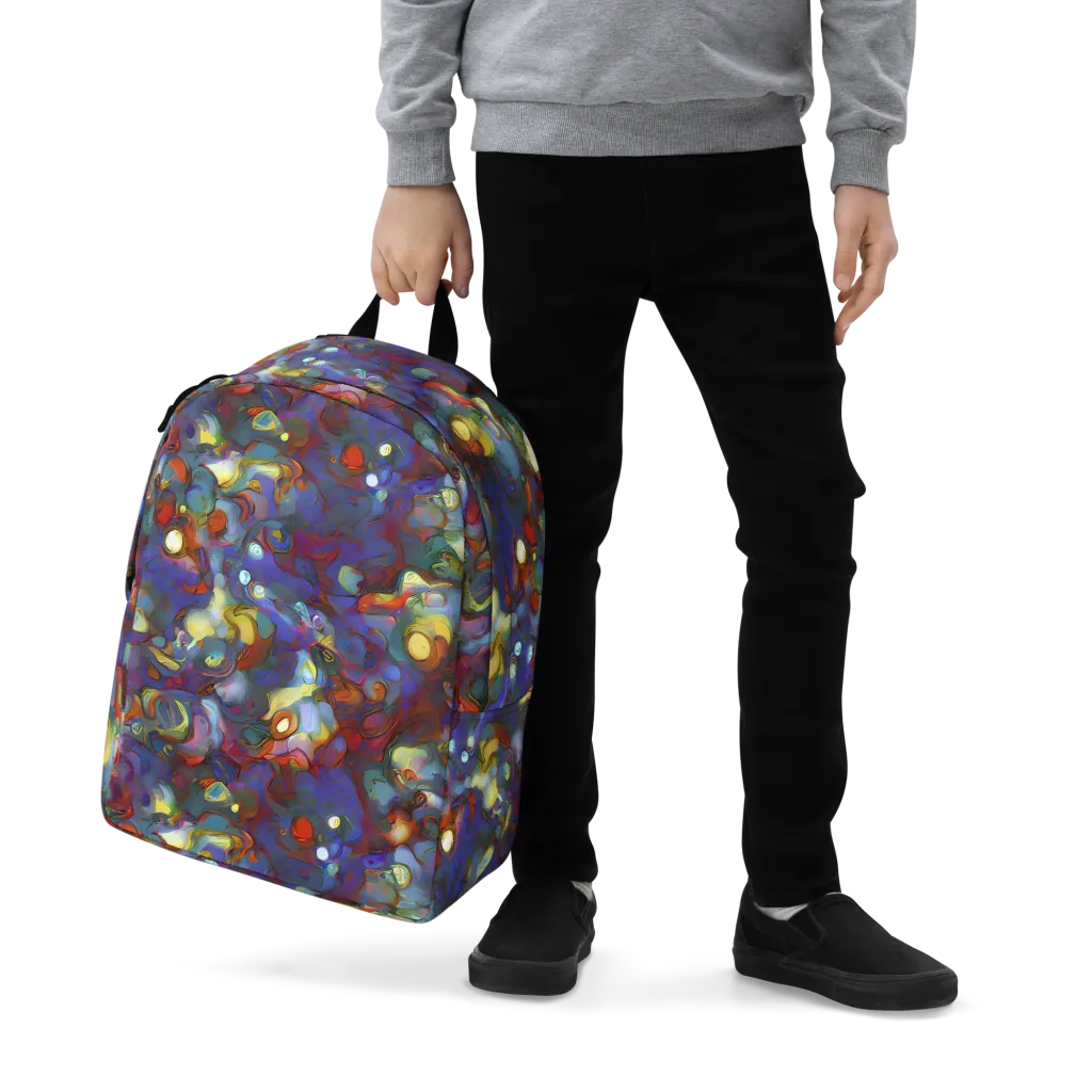 Indigo Ecstasy on Minimalist Backpack — Zoomed-in