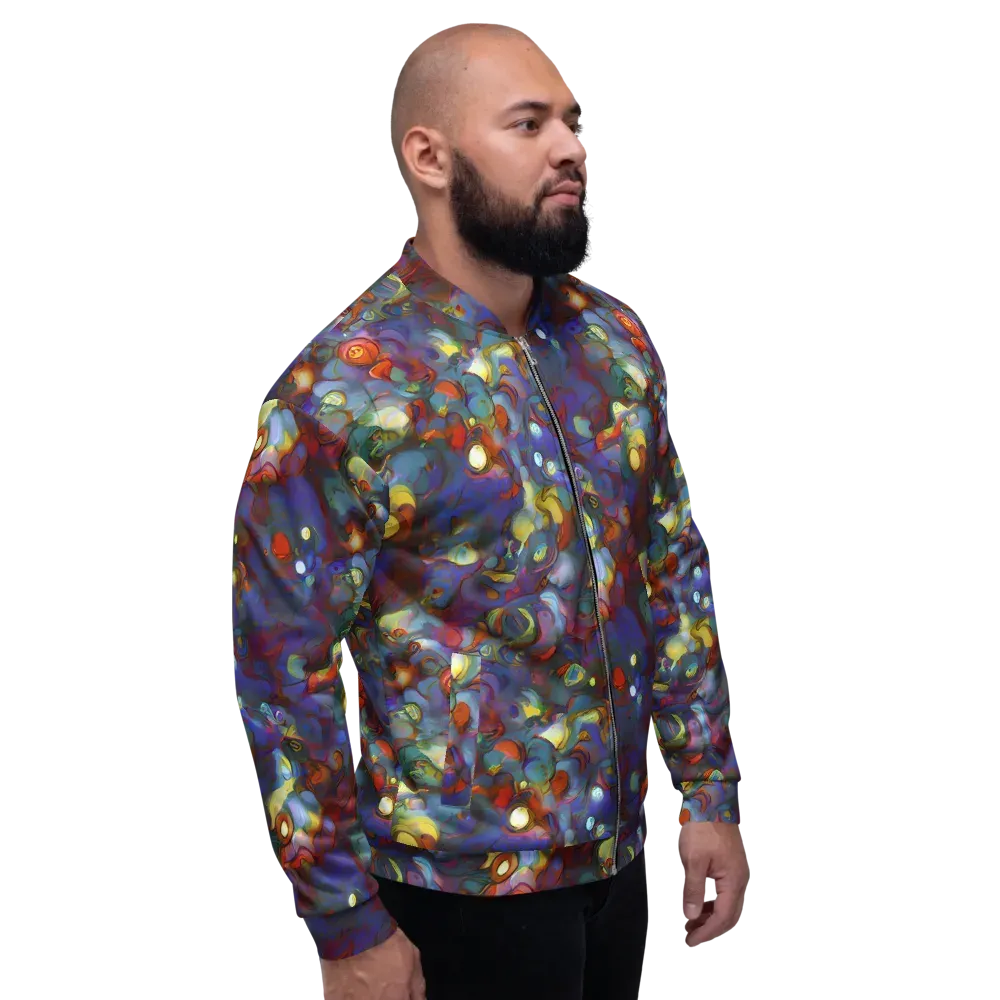 Indigo Ecstasy on Bomber Jacket — Right