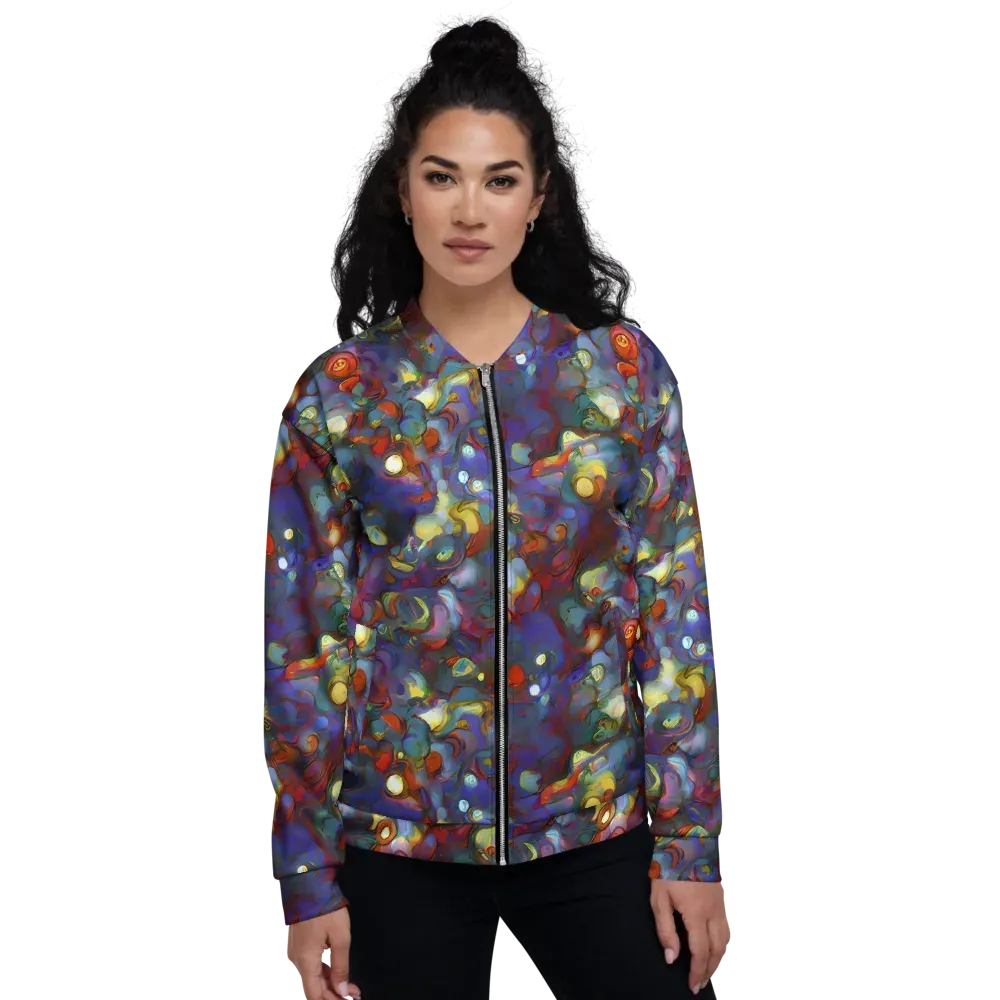 Indigo Ecstasy on Bomber Jacket — Front