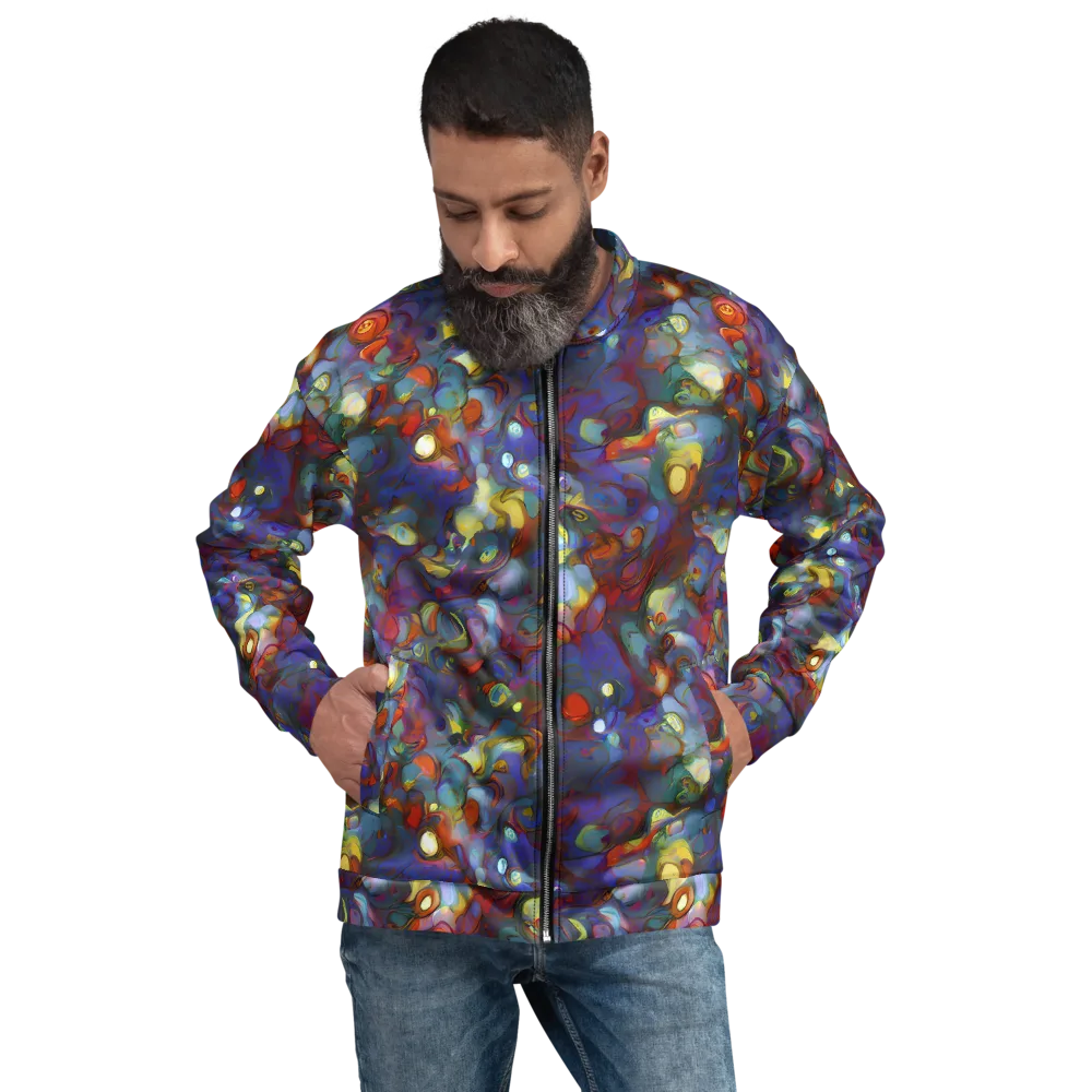 Indigo Ecstasy on Bomber Jacket — Front