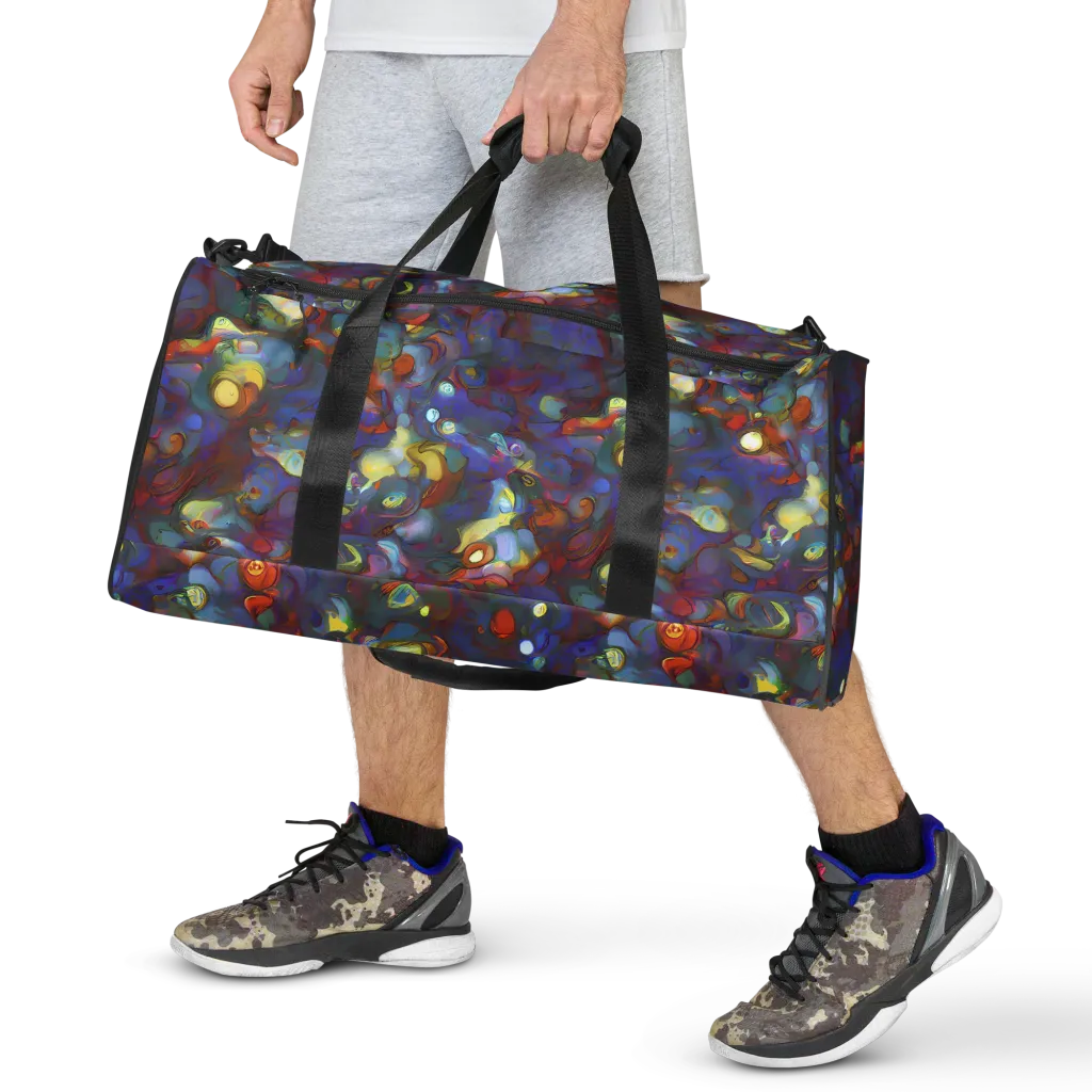 Indigo Ecstasy on Duffle Bag — Front
