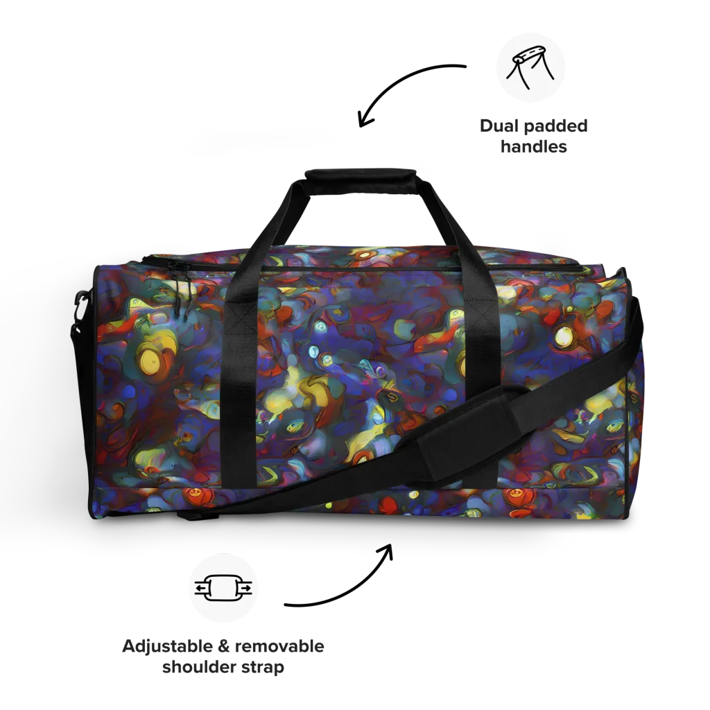Indigo Ecstasy on Duffle Bag — Front