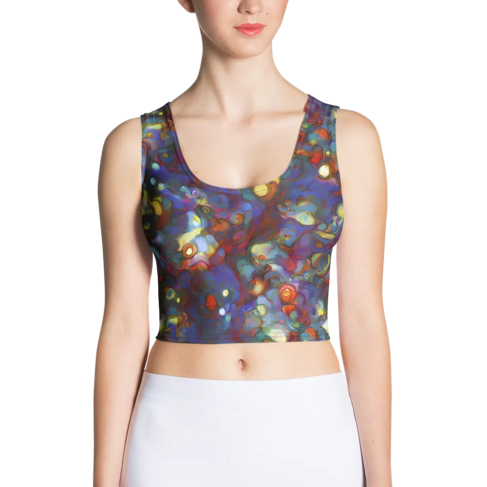Indigo Ecstasy on Crop Top — Front