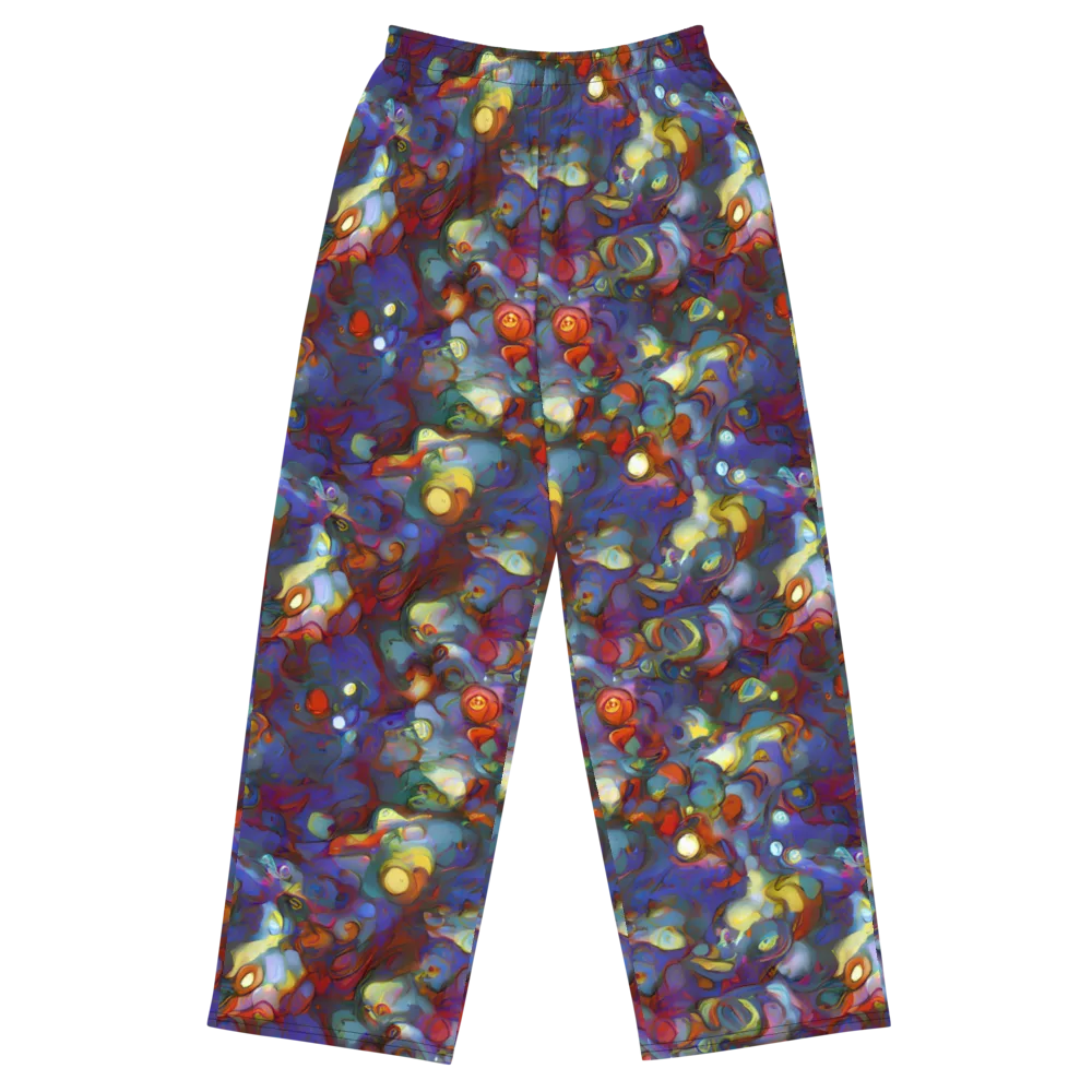 Indigo Ecstasy on Wide-Leg Pants — Front
