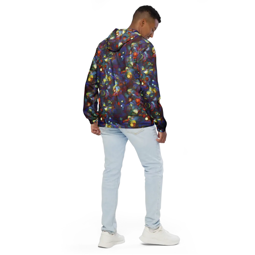 Indigo Ecstasy on Men's Windbreaker — Back
