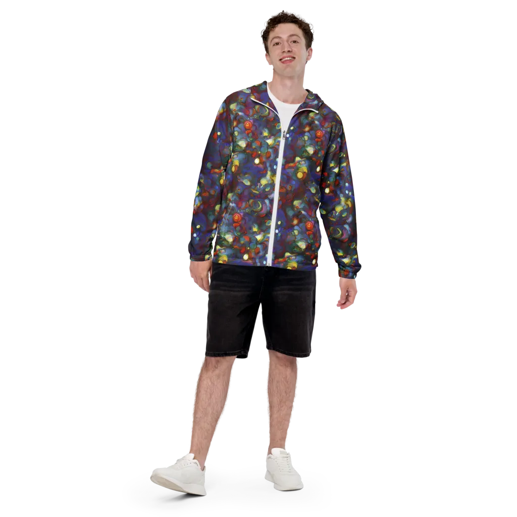 Indigo Ecstasy on Men's Windbreaker — Front
