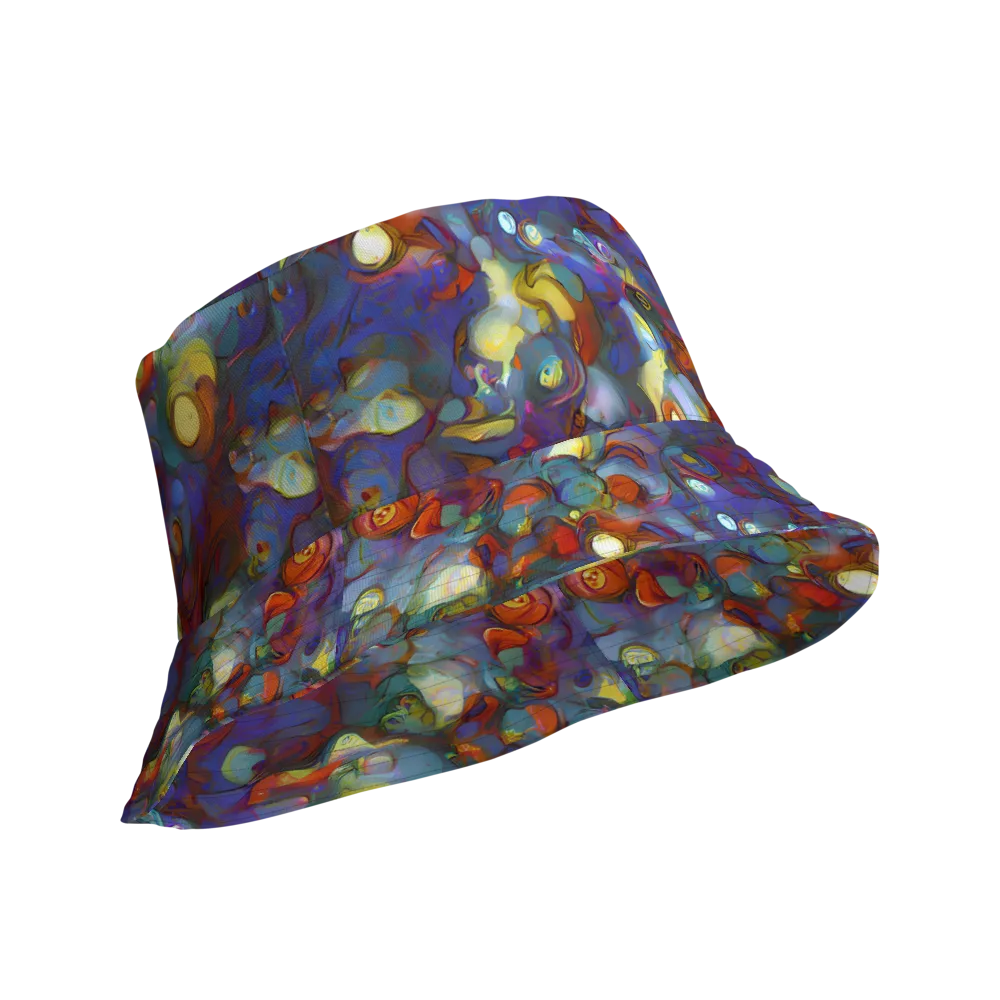 Indigo Ecstasy on Reversible Bucket Hat — Product details Outside