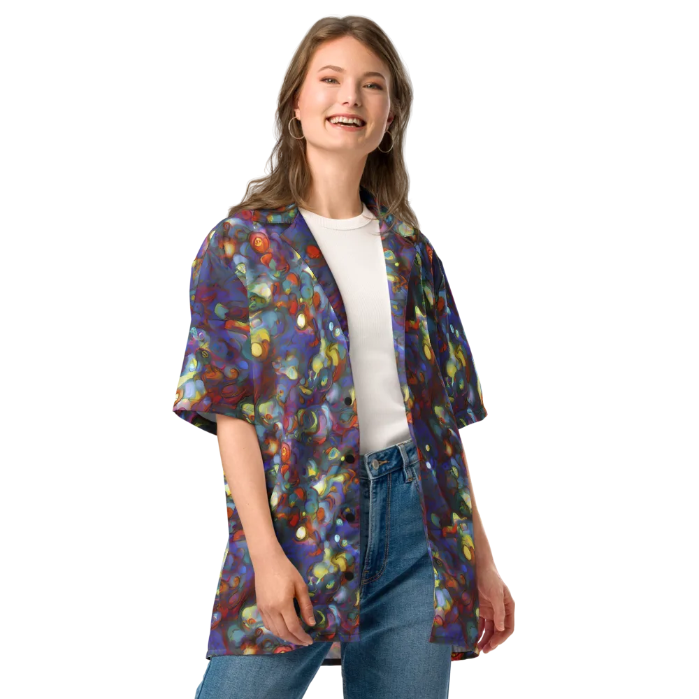 Indigo Ecstasy on Button Shirt — Front