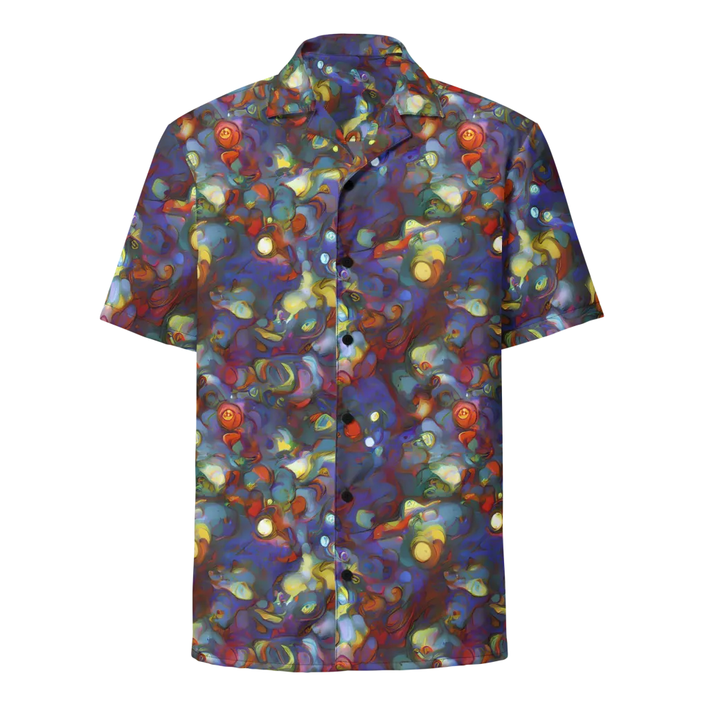 Indigo Ecstasy on Button Shirt — Front