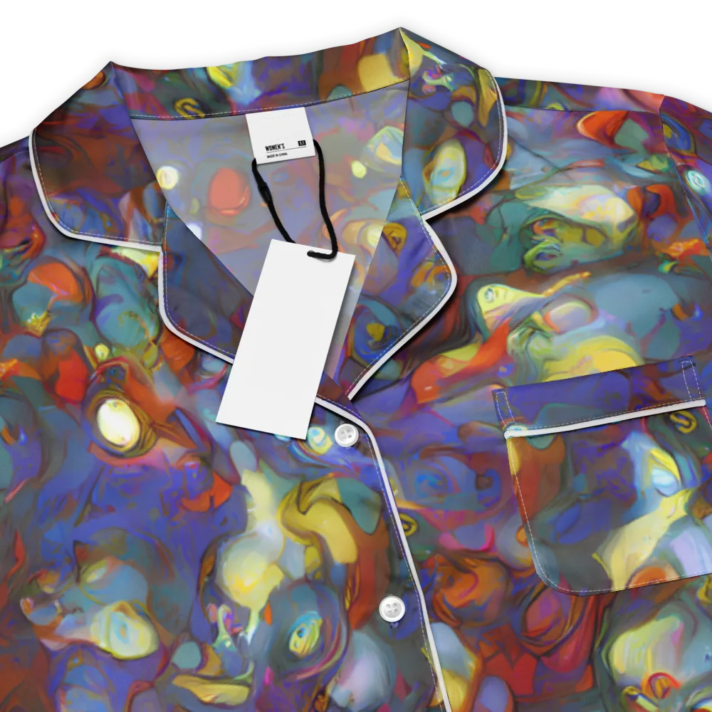 Indigo Ecstasy on Women's Short Sleeve Pajama Top — Product details