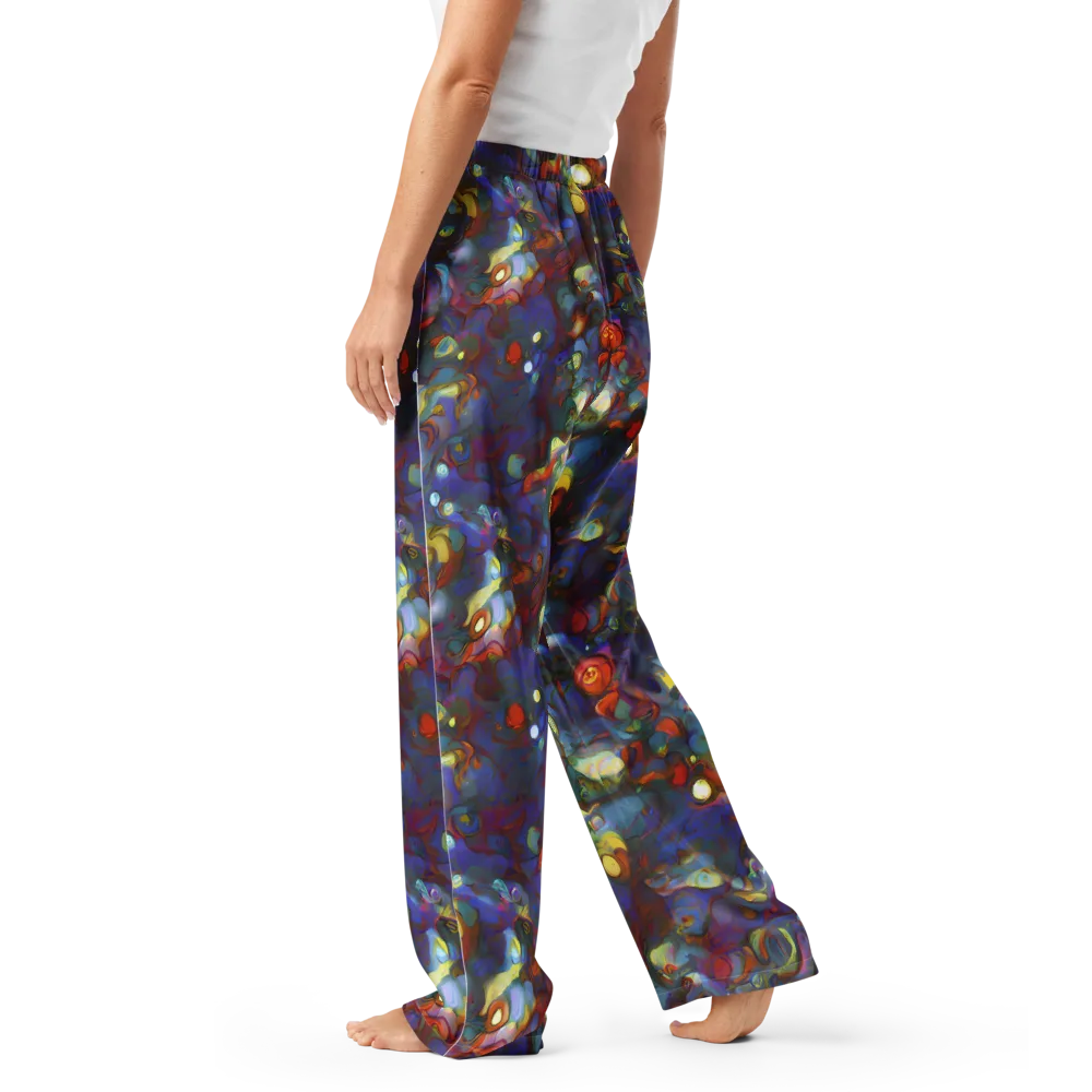 Indigo Ecstasy on Women's Pajama Pants — Left
