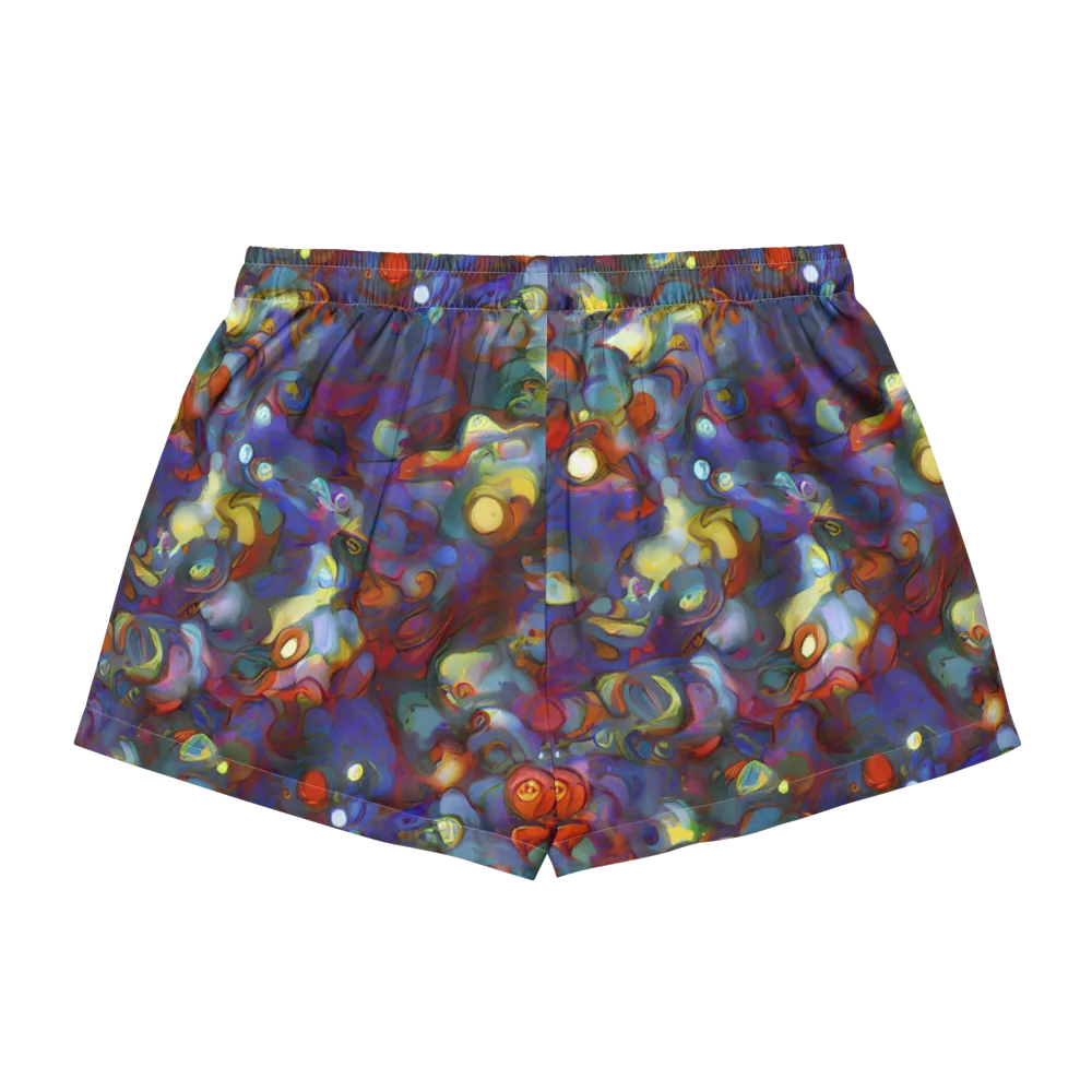 Indigo Ecstasy on Women's Pajama Shorts — Back