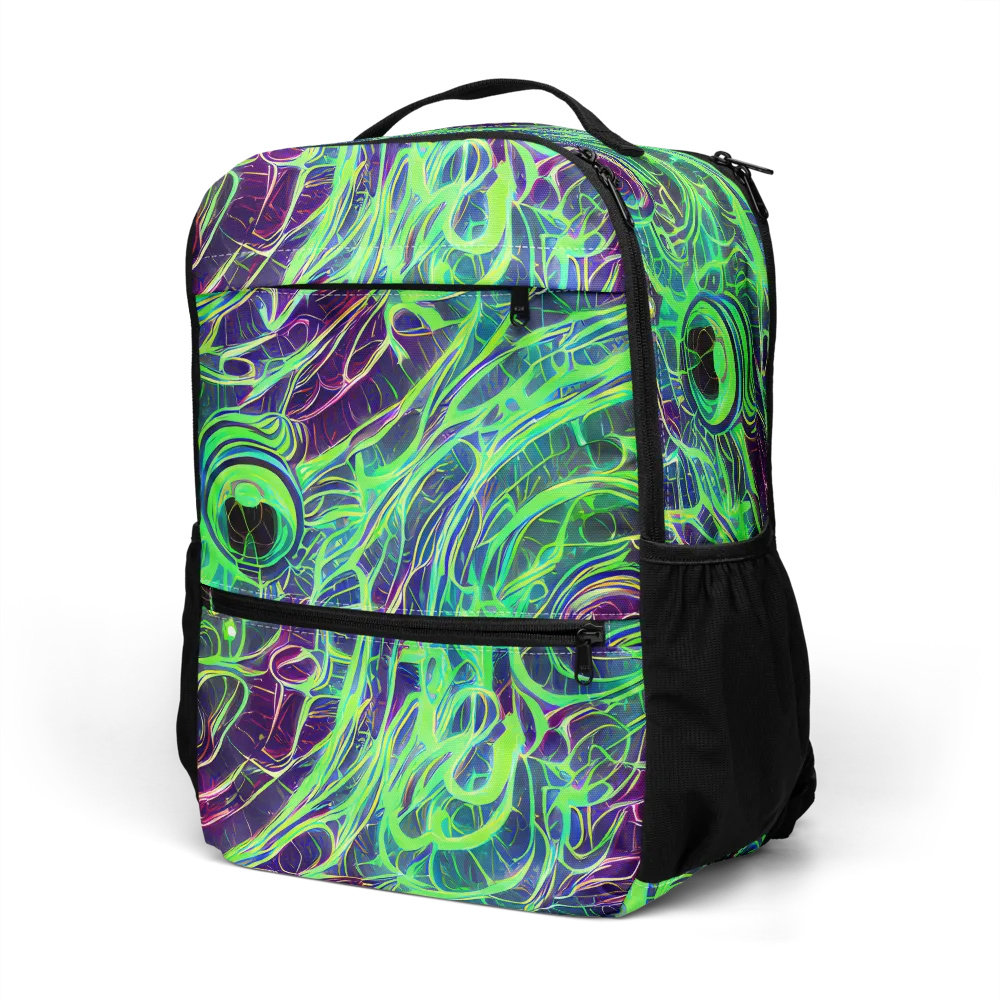 Synthwave Canopy on Utility Backpack — Left Front