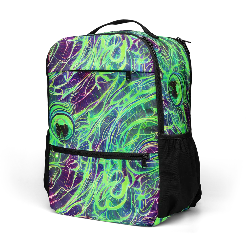 Synthwave Canopy on Utility Backpack — Left Front
