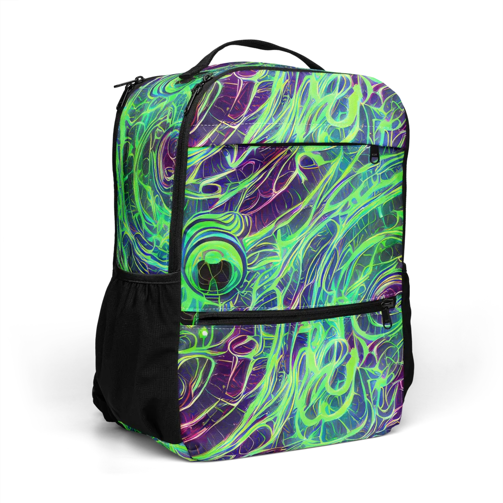 Synthwave Canopy on Utility Backpack — Right Front