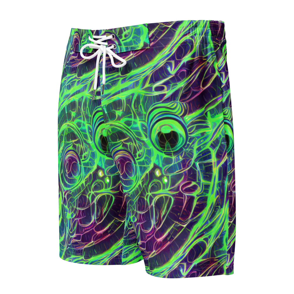 Synthwave Canopy on Men's Board Shorts — Front