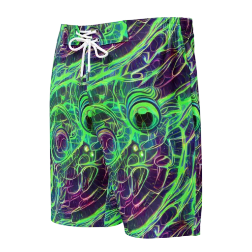 Synthwave Canopy on a Men's Board Shorts