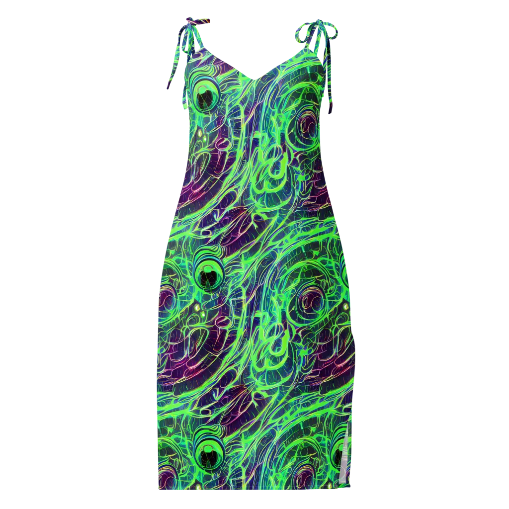 Synthwave Canopy on Slip Dress — Front