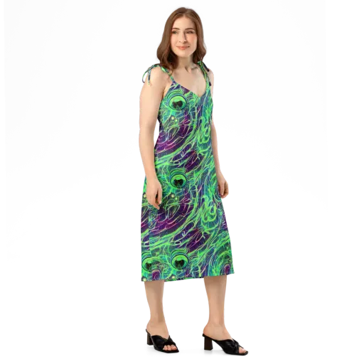 Synthwave Canopy on a Slip Dress