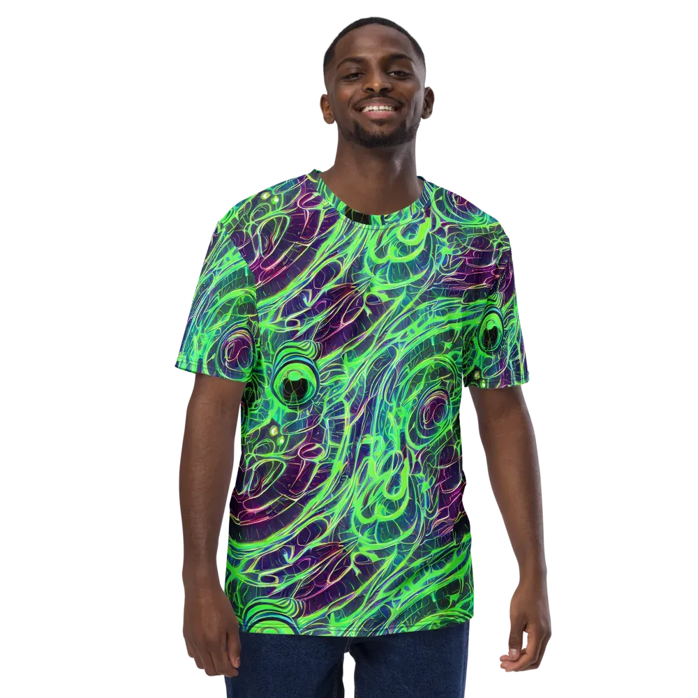 Synthwave Canopy on Men's Crew Neck T-Shirt — Front
