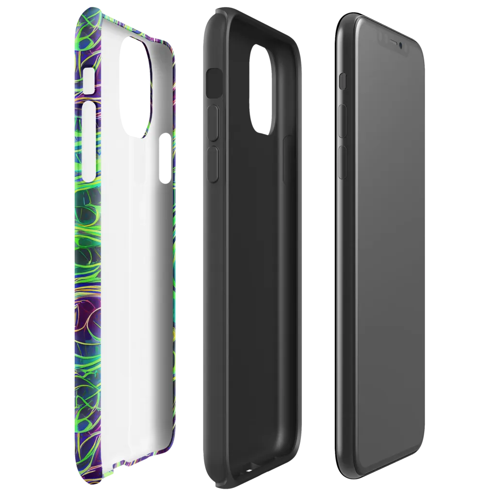 Synthwave Canopy on Tough Case for iPhone® — Right