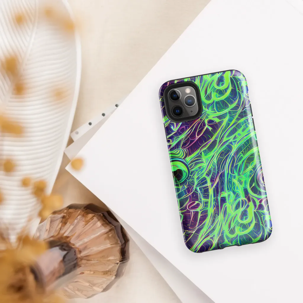 Synthwave Canopy on Tough Case for iPhone® — Front