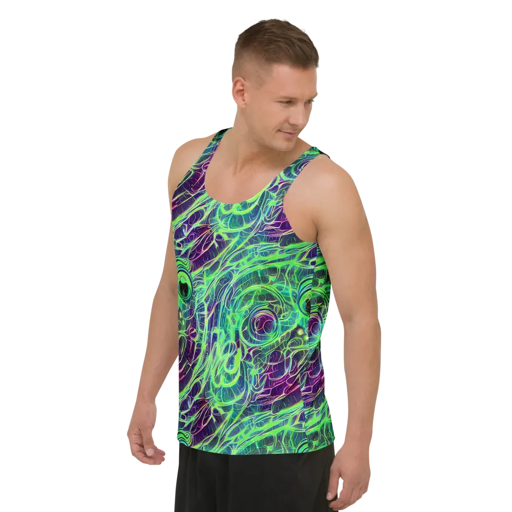 Synthwave Canopy on Men's Tank Top — Left Front
