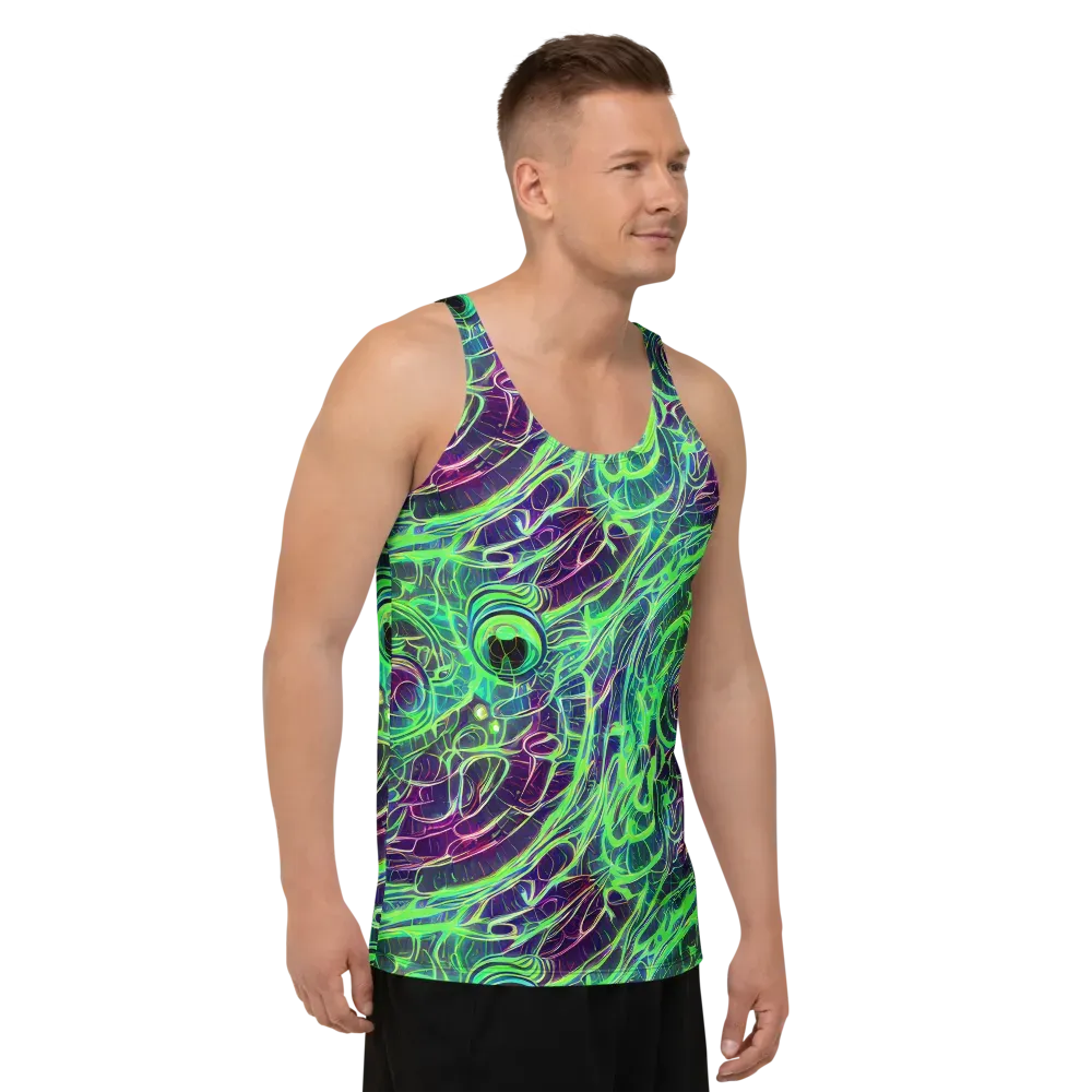 Synthwave Canopy on Men's Tank Top — Right Front