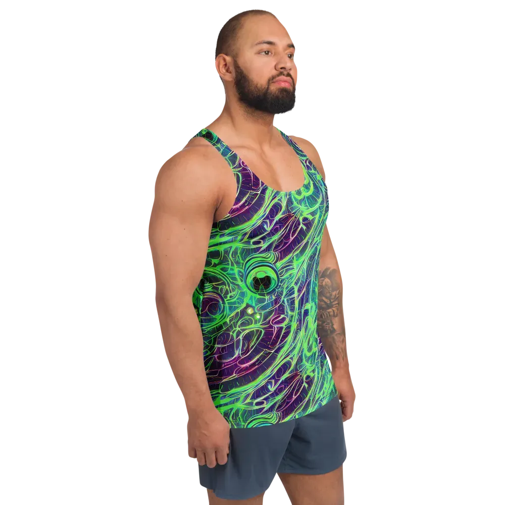 Synthwave Canopy on Men's Tank Top — Right Front