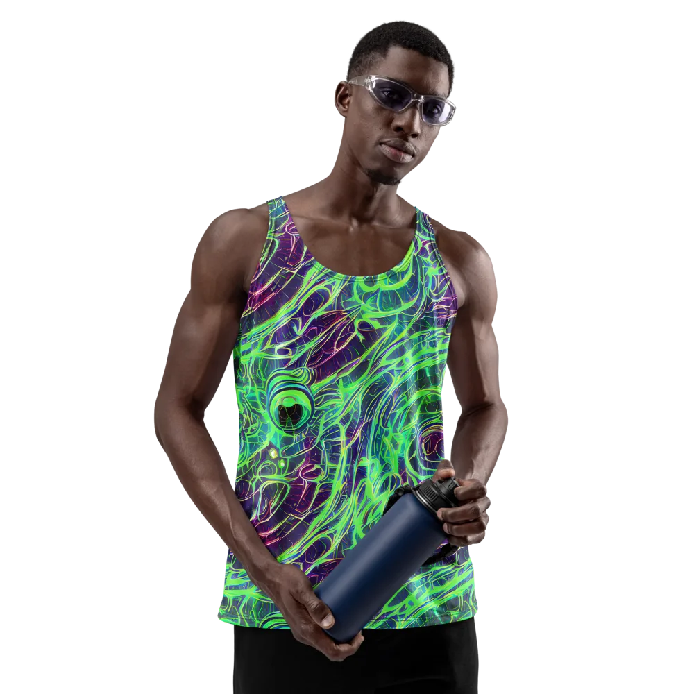 Synthwave Canopy on Men's Tank Top — Front