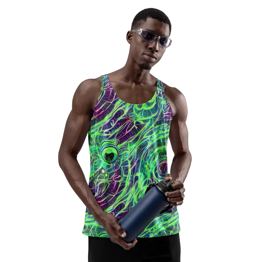 Synthwave Canopy on Men's Tank Top — Front