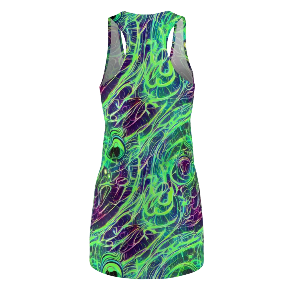 Synthwave Canopy on Racerback Dress — Back