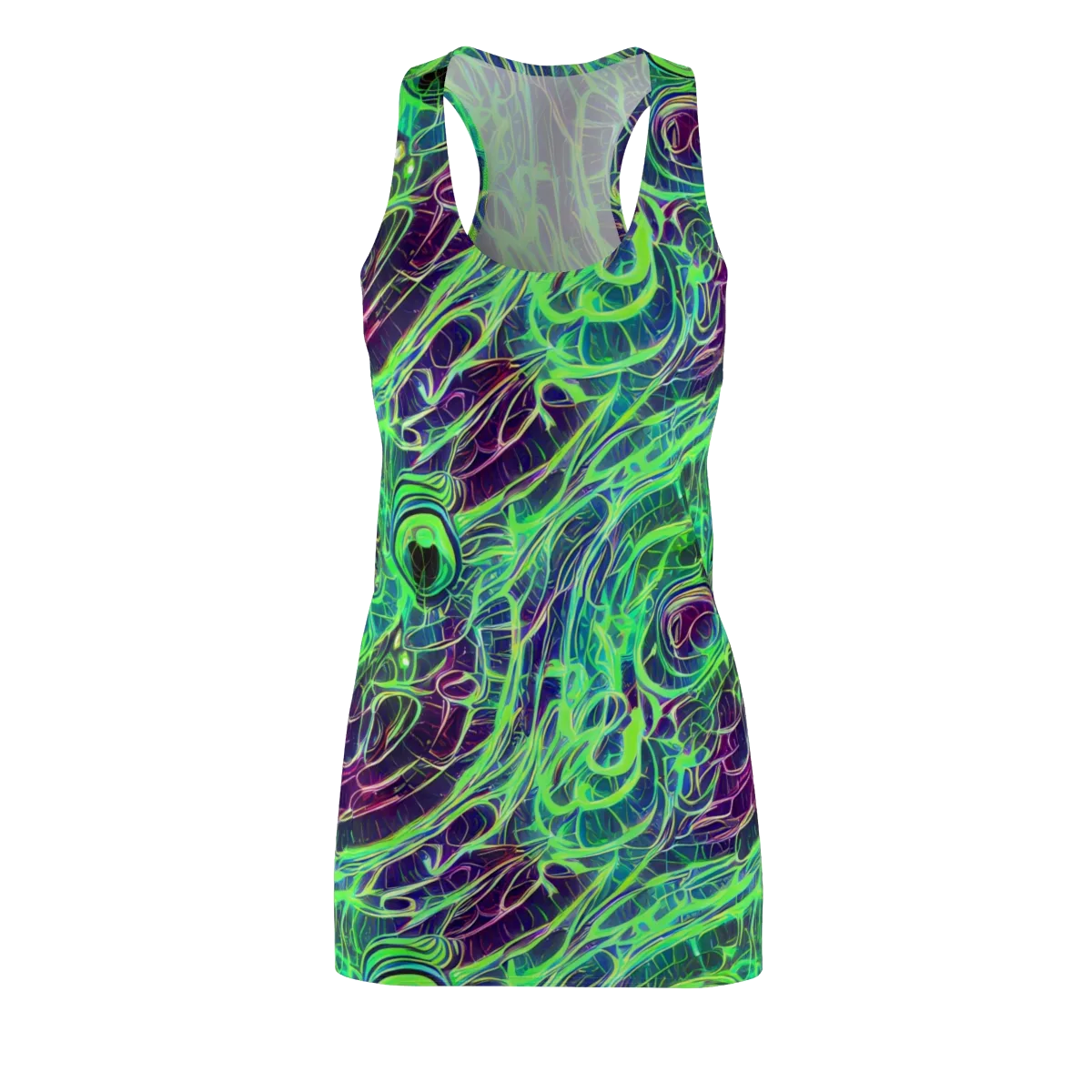 Synthwave Canopy on Racerback Dress — Front