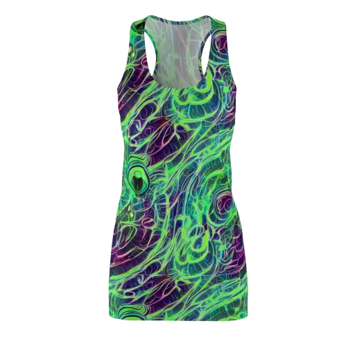 Synthwave Canopy on a Racerback Dress