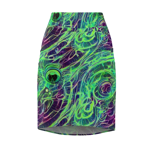 Synthwave Canopy on a Pencil Skirt