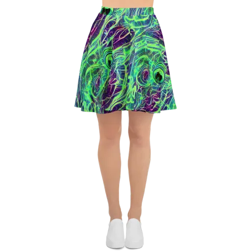 Synthwave Canopy on a Skater Skirt