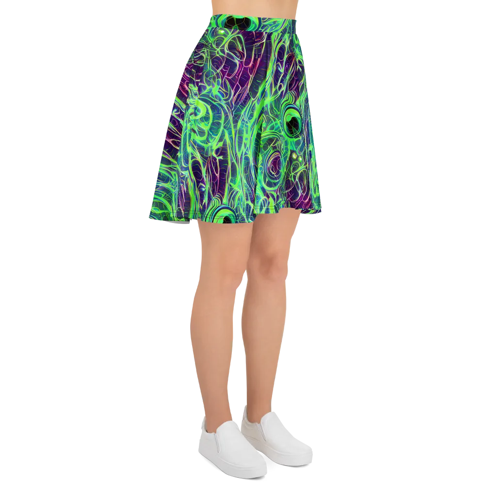 Synthwave Canopy on Skater Skirt — Right