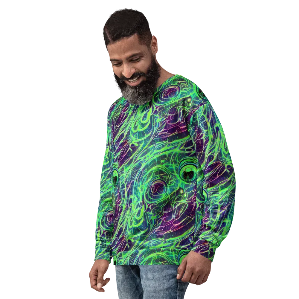 Synthwave Canopy on Sweatshirt — Left Front