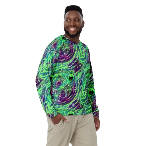 Synthwave Canopy on a Sweatshirt